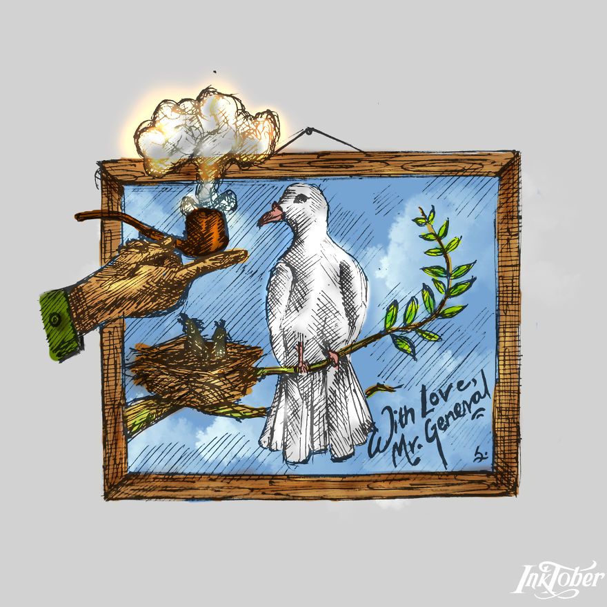 I Made Illustrations Using Elements Of Surrealism, Visual Metaphor, And Juxtaposition