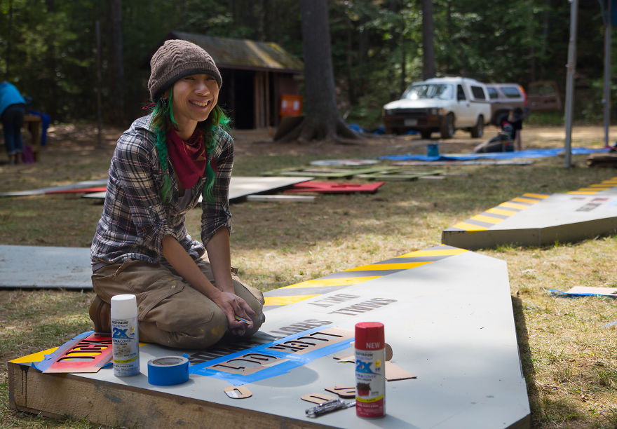 90+ Kids Built This Intergalactic Space Station In The Woods Of New Hampshire