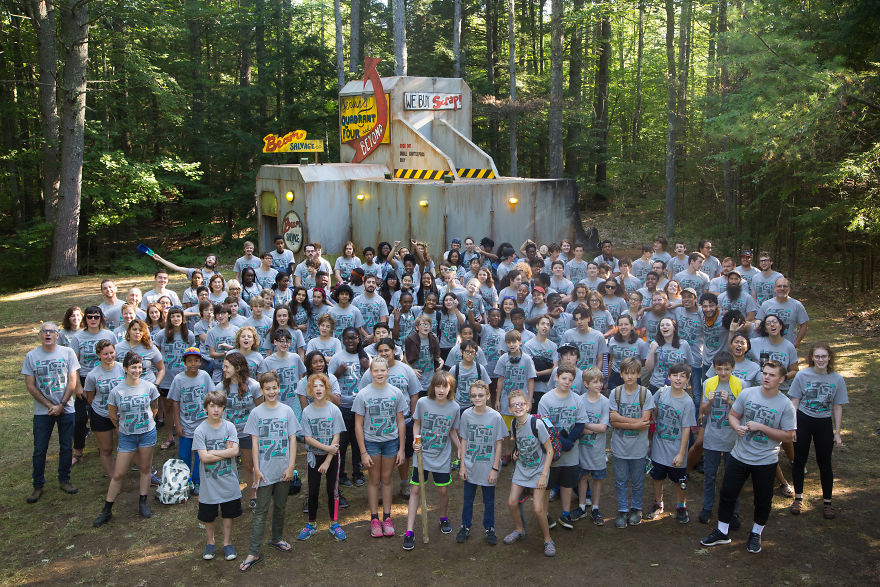 90+ Kids Built This Intergalactic Space Station In The Woods Of New Hampshire