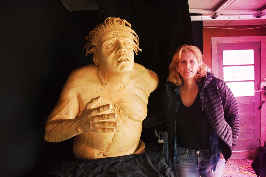 I Made This Wood Sculpture Of Gut Check I Made This Wood Sculpture Of Gut Check