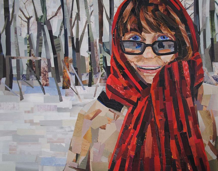 I Make Portraits From Magazine Strips I Make Portraits From Magazine Strips