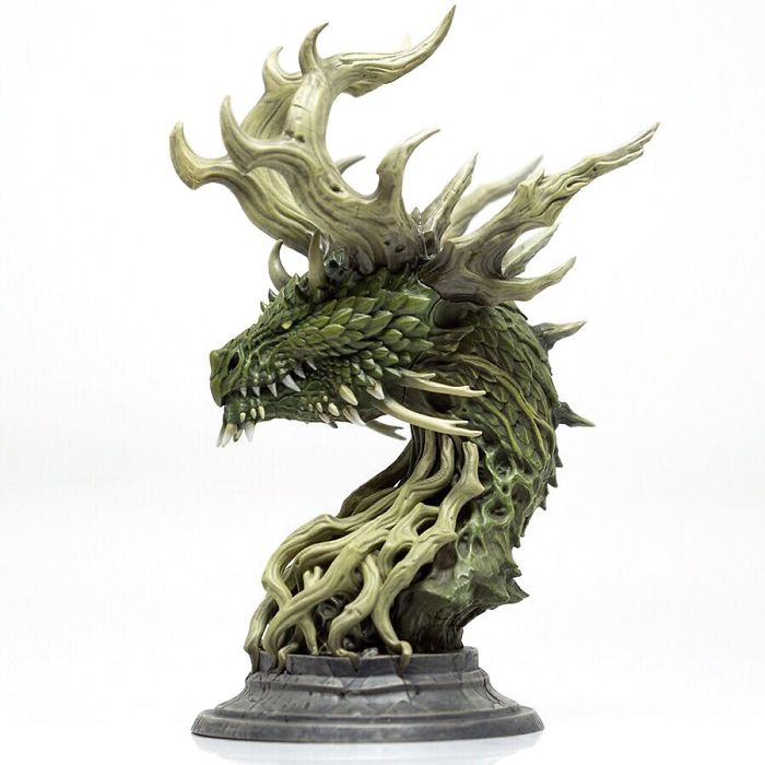 We Sculpted A Forest Dragon In Summer But Winter Came… We Sculpted A Forest Dragon In Summer But Winter Came…