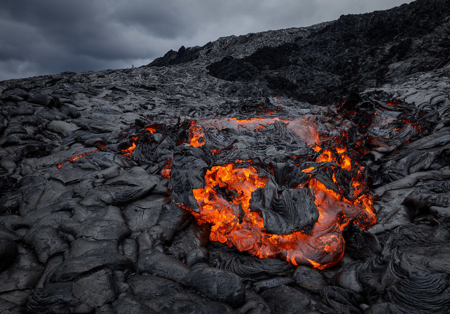 I Melted My Drone Camera Flying Too Close To The Lava Flows Of Mount Kilauea, Hawaii