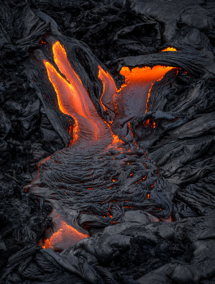 I Melted My Drone Camera Flying Too Close To The Lava Flows Of Mount Kilauea, Hawaii