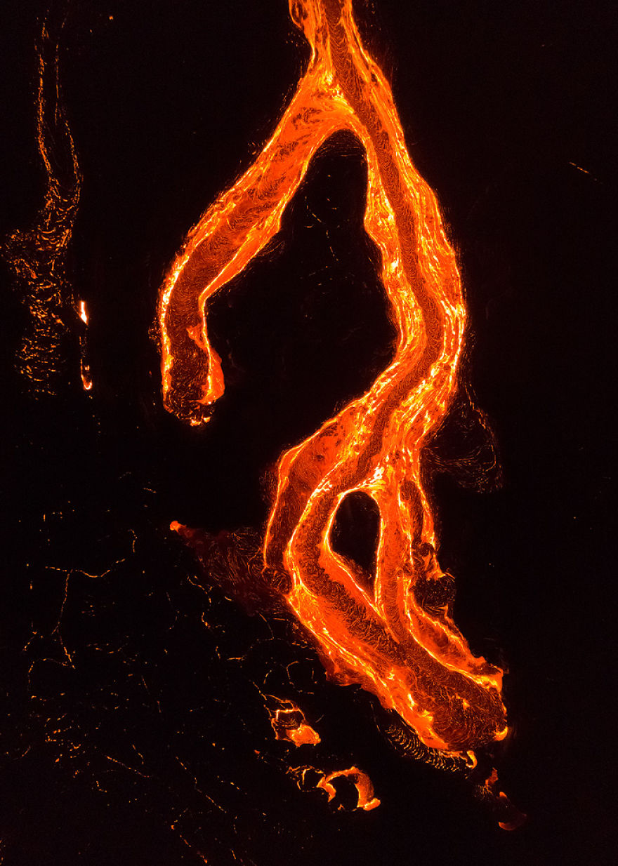 I Melted My Drone Camera Flying Too Close To The Lava Flows Of Mount Kilauea, Hawaii