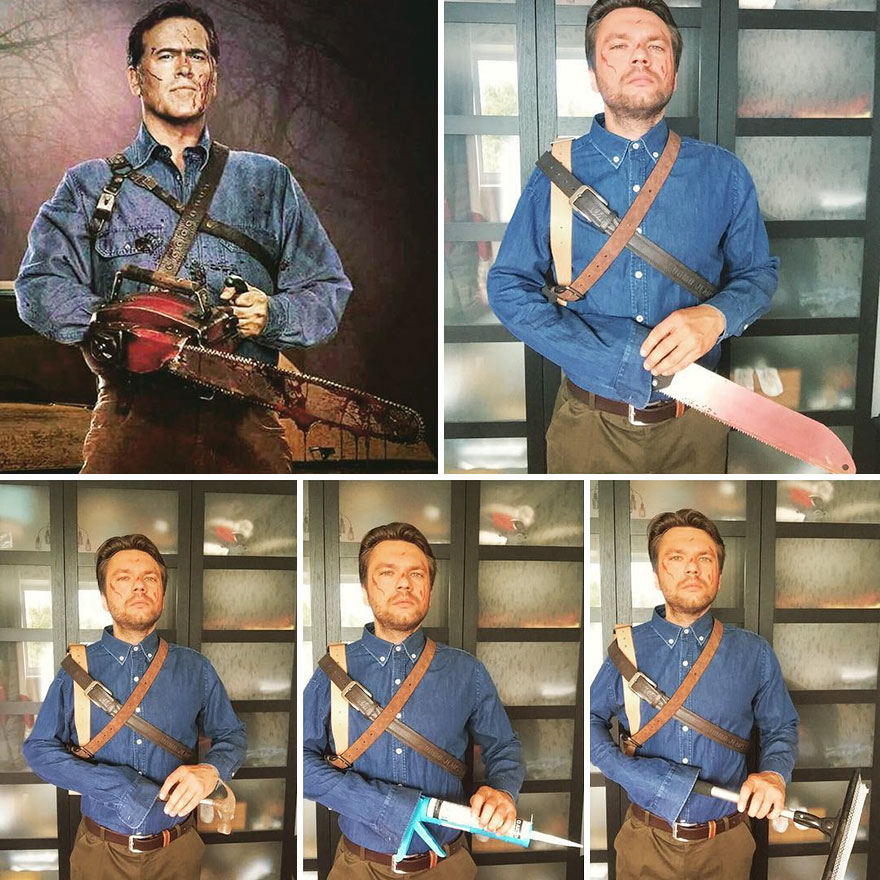 Russian Guy Creates Low-Cost Cosplays From Household Objects, And His 54K+ Followers On Instagram Can’t Get Enough Russian Guy Creates Low-Cost Cosplays From Household Objects, And His 54K+ Followers On Instagram Can’t Get Enough