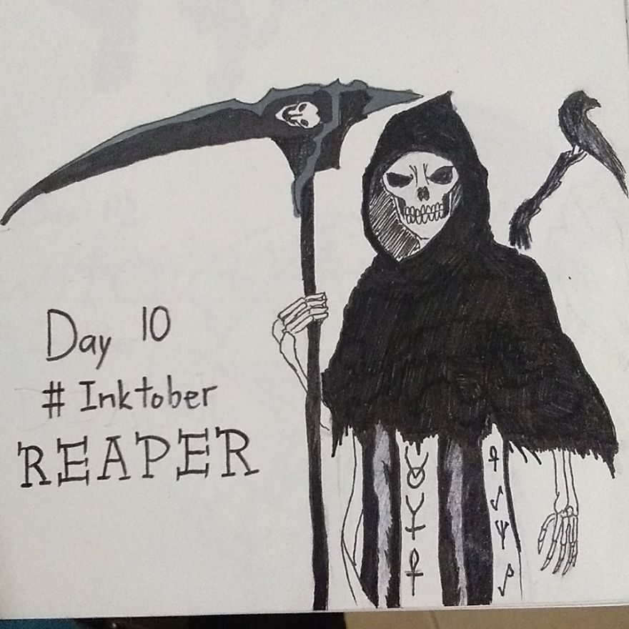 I Illustrated 31 Monsters From Many Cultures, Folklore And Myths In Inktober I Illustrated 31 Monsters From Many Cultures, Folklore And Myths In Inktober