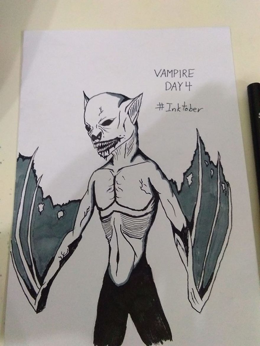 I Illustrated 31 Monsters From Many Cultures, Folklore And Myths In Inktober I Illustrated 31 Monsters From Many Cultures, Folklore And Myths In Inktober