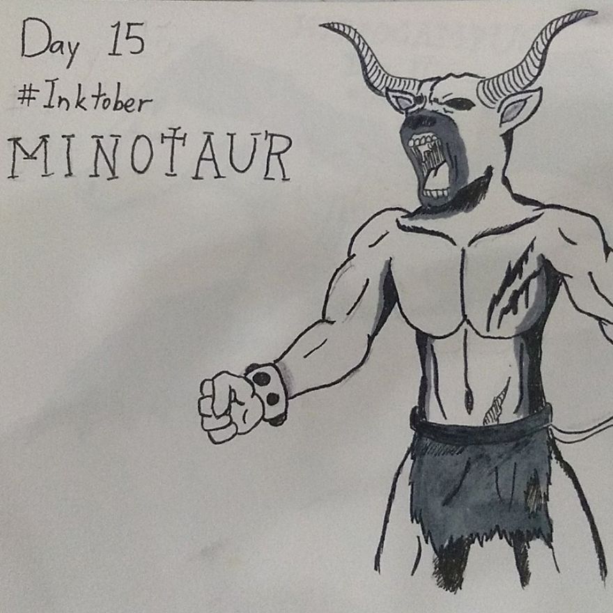 I Illustrated 31 Monsters From Many Cultures, Folklore And Myths In Inktober I Illustrated 31 Monsters From Many Cultures, Folklore And Myths In Inktober