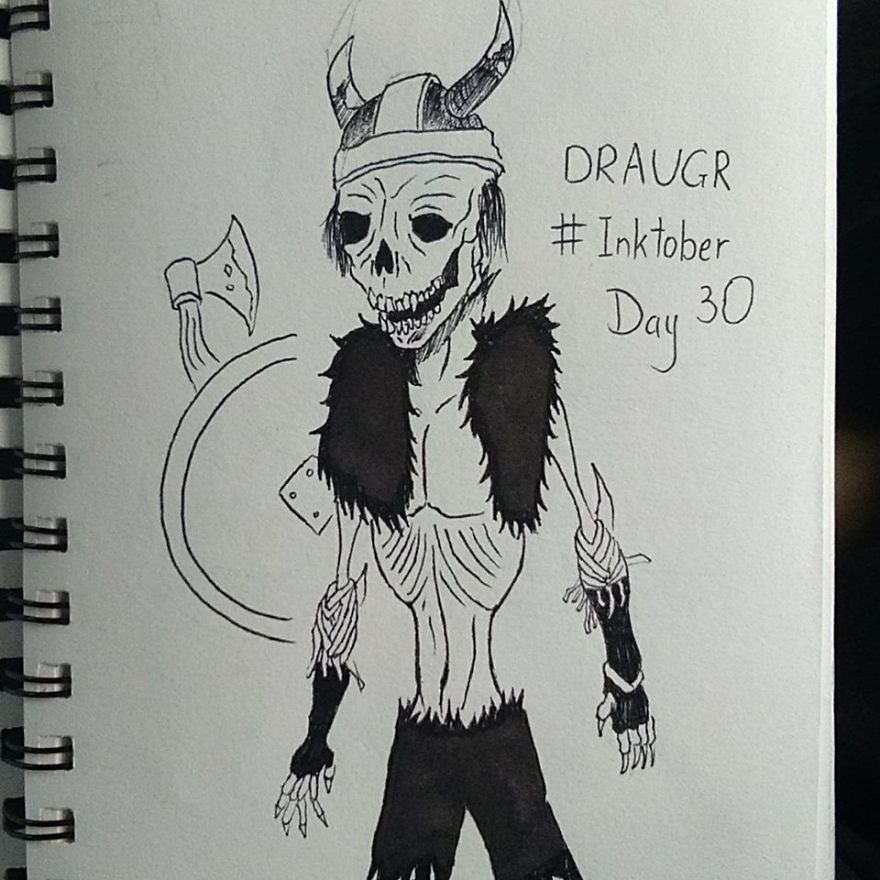 I Illustrated 31 Monsters From Many Cultures, Folklore And Myths In Inktober I Illustrated 31 Monsters From Many Cultures, Folklore And Myths In Inktober