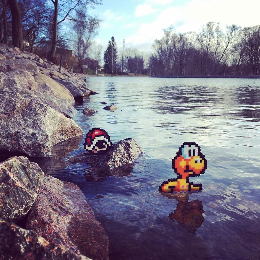 Someone Is &lsquo;Vandalising&rsquo; Streets With Pixel Art, And The Result Is Awesome