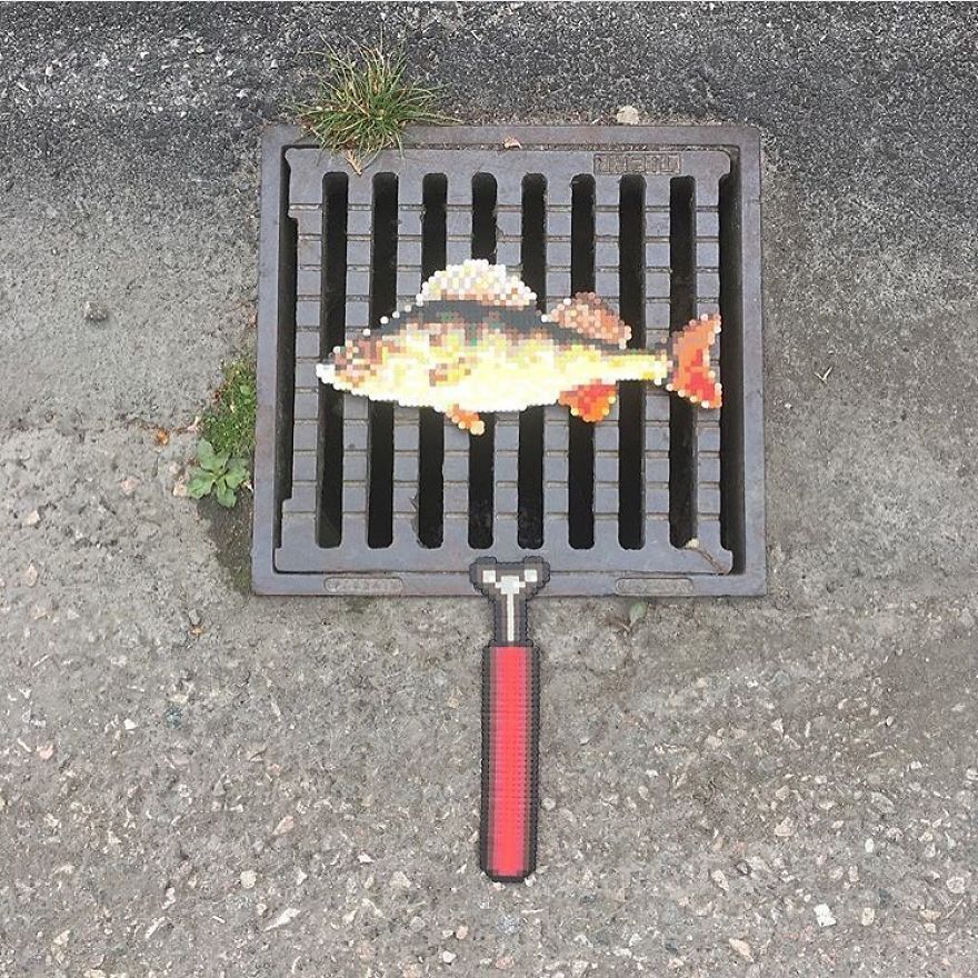 Someone Is ‘Vandalising’ Streets With Pixel Art, And The Result Is Awesome