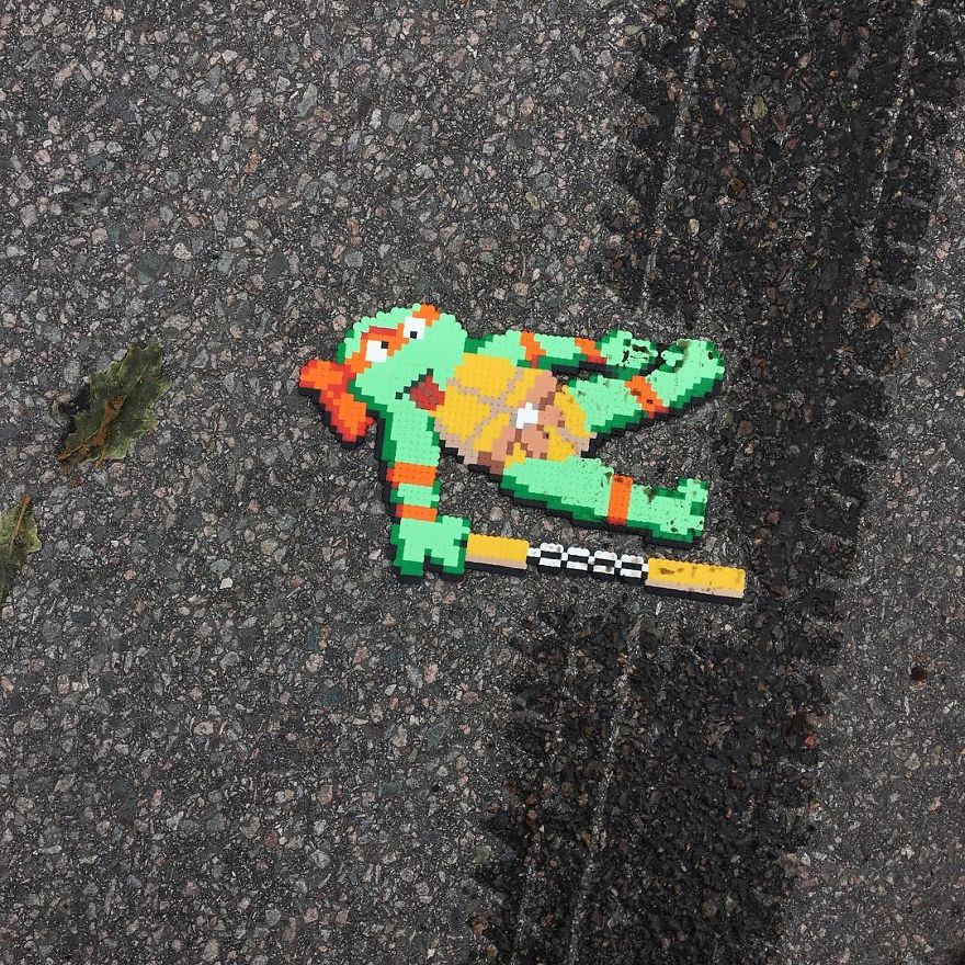 Someone Is &lsquo;Vandalising&rsquo; Streets With Pixel Art, And The Result Is Awesome