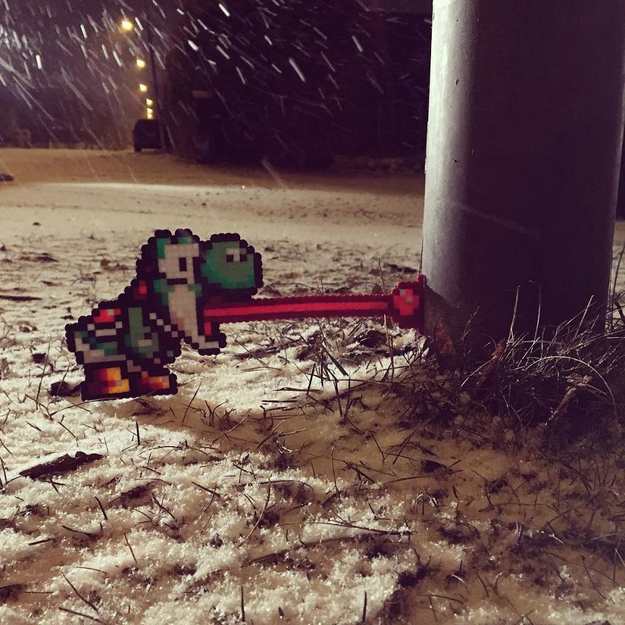 Someone Is ‘Vandalising’ Streets With Pixel Art, And The Result Is Awesome