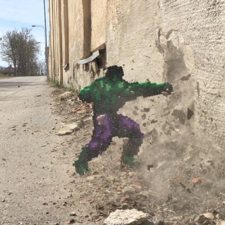 Someone Is ‘Vandalising’ Streets With Pixel Art, And The Result Is Awesome