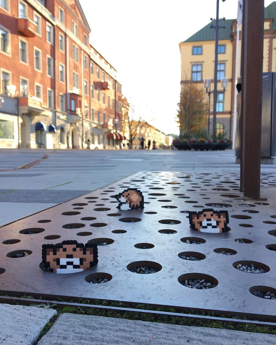 Someone Is ‘Vandalising’ Streets With Pixel Art, And The Result Is Awesome