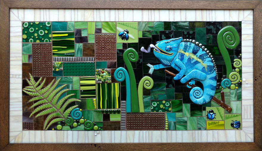 Happiest Glass Chameleon Ever Happiest Glass Chameleon Ever