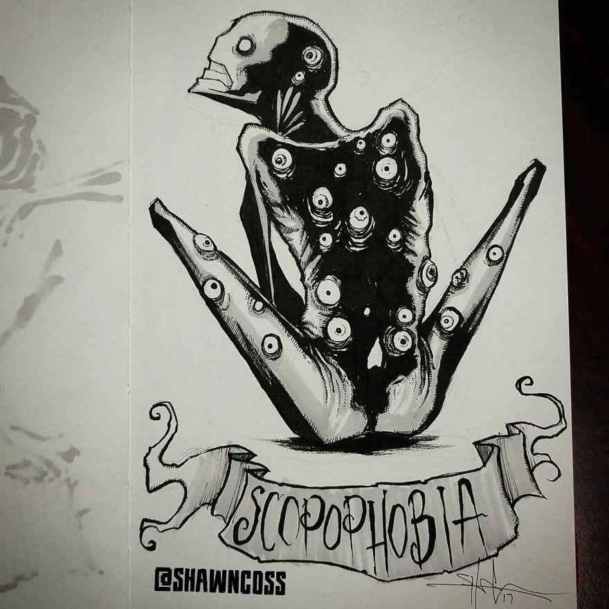 I Illustrated 31 Phobias For Feartober