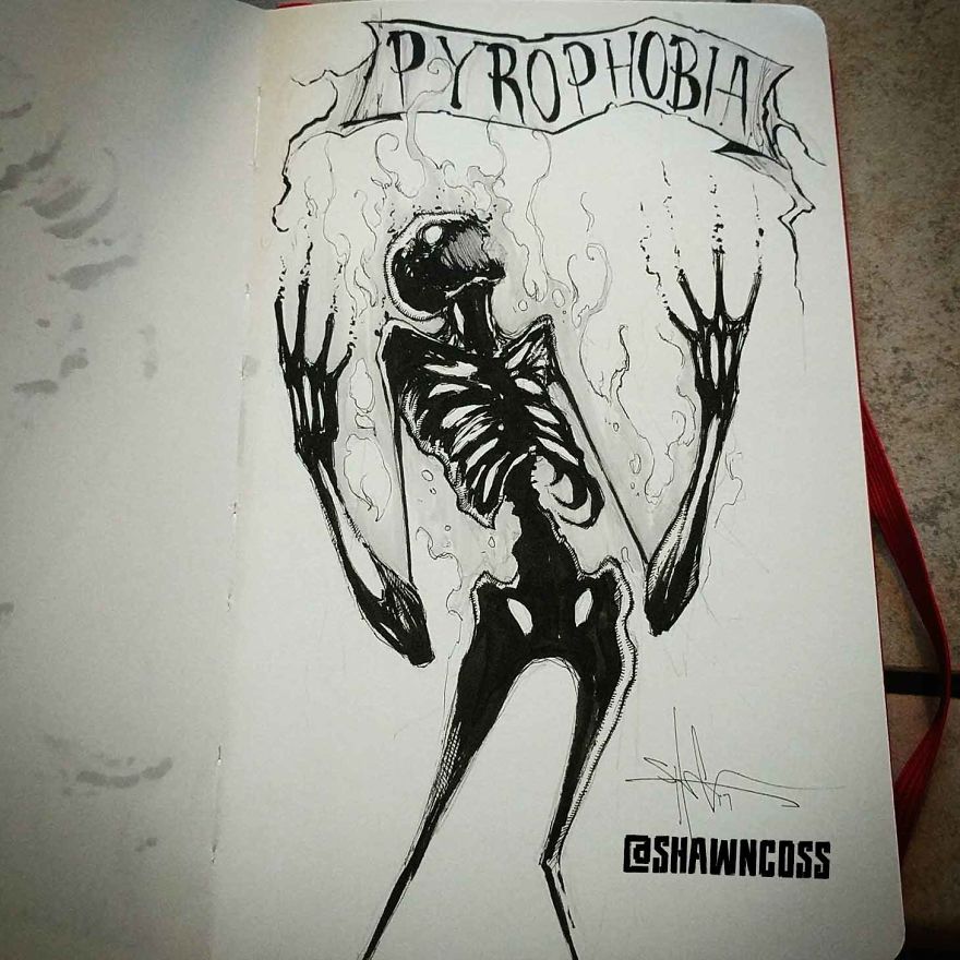 I Illustrated 31 Phobias For Feartober