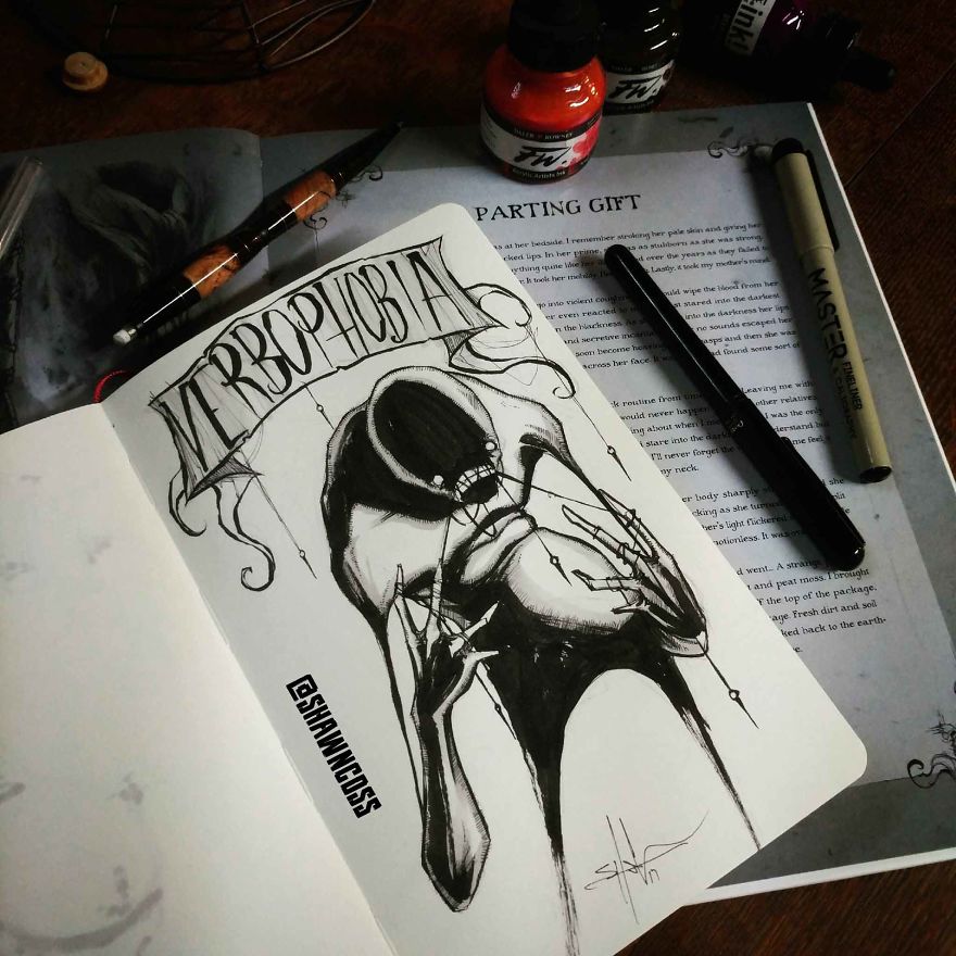 I Illustrated 31 Phobias For Feartober