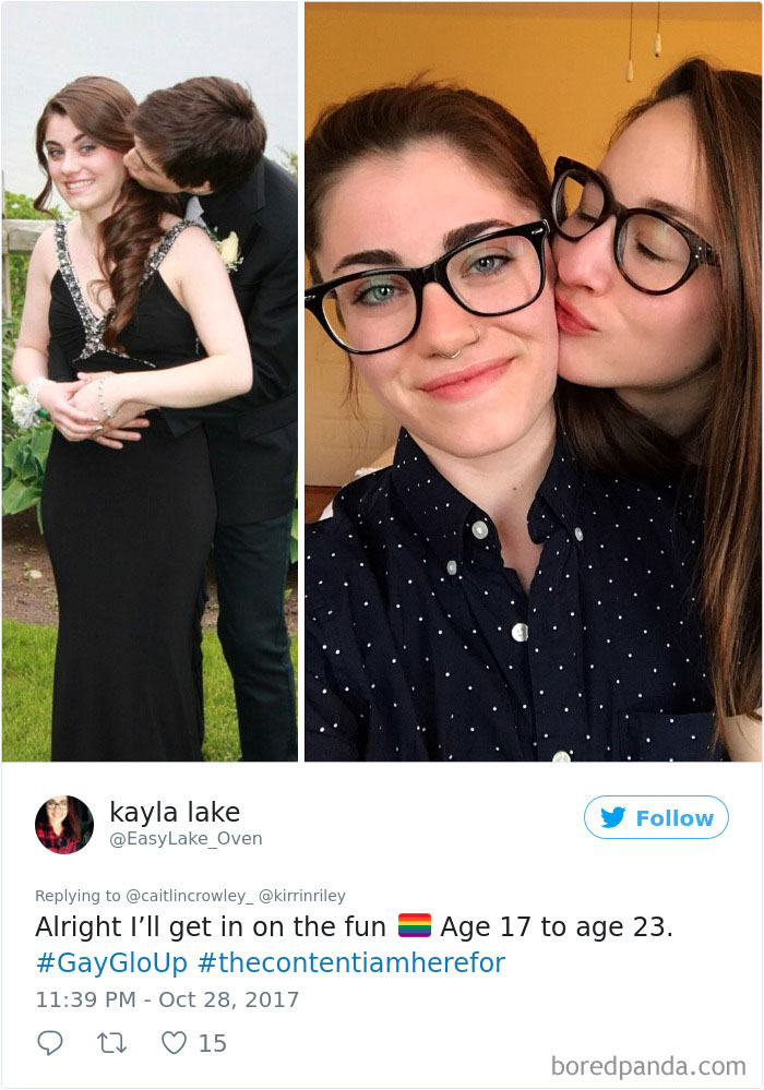 “Freshman To Senior Year, Does This Count As A Glo Up?” People Are Sharing Their Coming-Out ‘Glo Ups’ “Freshman To Senior Year, Does This Count As A Glo Up?” People Are Sharing Their Coming-Out ‘Glo Ups’