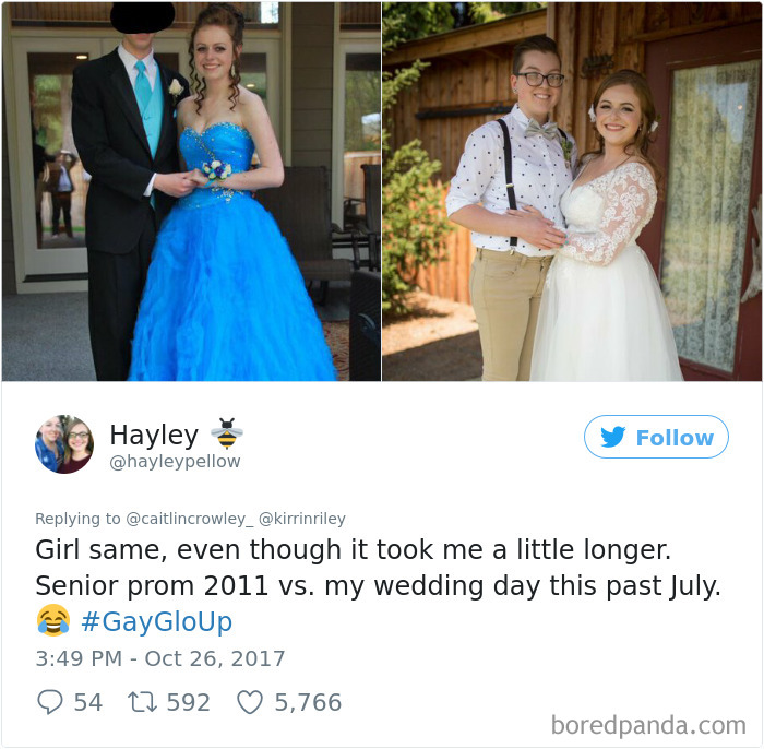 “Freshman To Senior Year, Does This Count As A Glo Up?” People Are Sharing Their Coming-Out ‘Glo Ups’ “Freshman To Senior Year, Does This Count As A Glo Up?” People Are Sharing Their Coming-Out ‘Glo Ups’