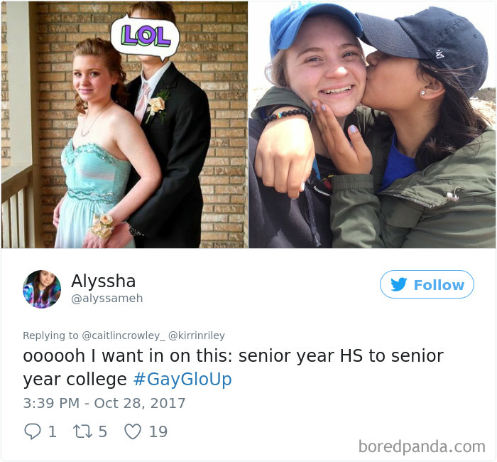 “Freshman To Senior Year, Does This Count As A Glo Up?” People Are Sharing Their Coming-Out ‘Glo Ups’ “Freshman To Senior Year, Does This Count As A Glo Up?” People Are Sharing Their Coming-Out ‘Glo Ups’