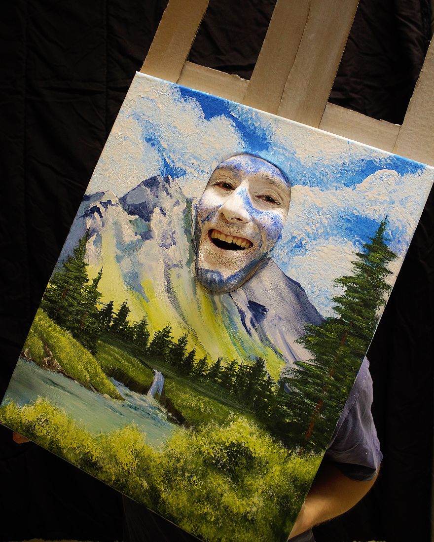 A Happy Little Costume Inspired By Bob Ross A Happy Little Costume Inspired By Bob Ross