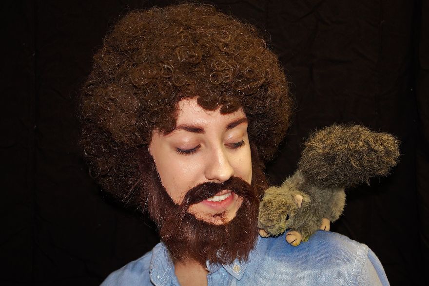 A Happy Little Costume Inspired By Bob Ross A Happy Little Costume Inspired By Bob Ross