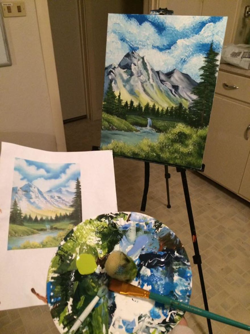 A Happy Little Costume Inspired By Bob Ross A Happy Little Costume Inspired By Bob Ross