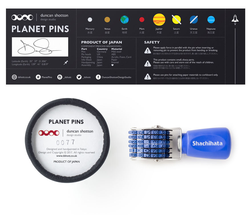 These Micro-Galaxy Push Pins Are Painted And Assembled By Hand These Micro-Galaxy Push Pins Are Painted And Assembled By Hand