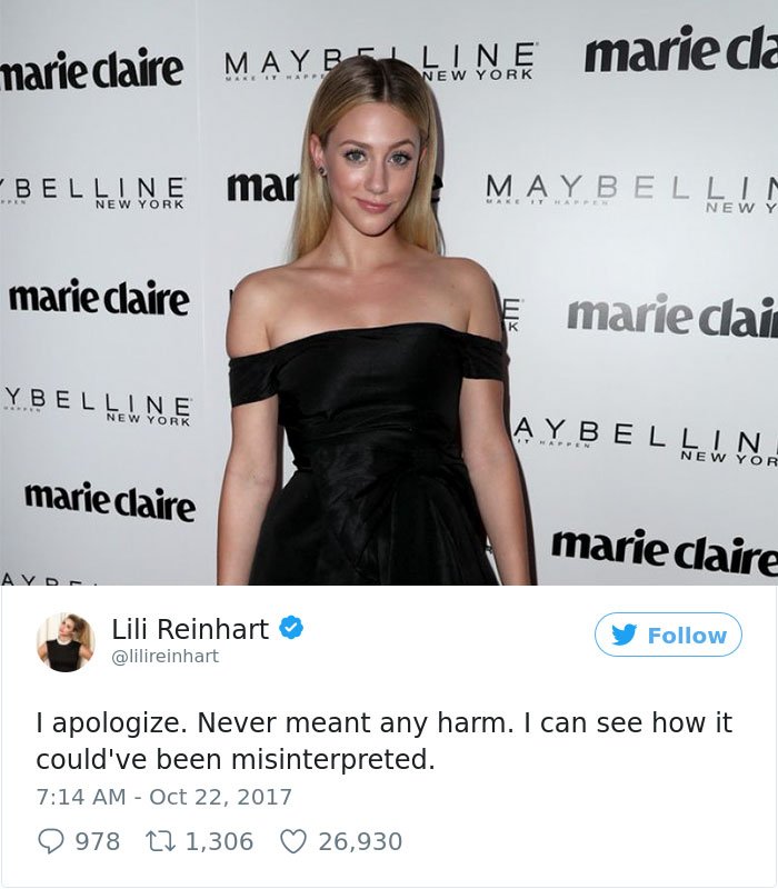“Riverdale” Star Apologizes For ‘Racist’ Tweet, And Now People Are Even More Offended “Riverdale” Star Apologizes For ‘Racist’ Tweet, And Now People Are Even More Offended