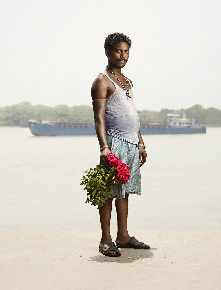 Flower Men That I Documented In Kolkata