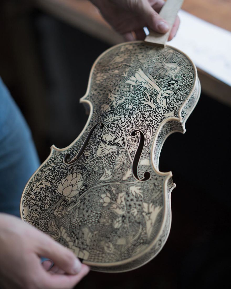 I’m The Violin Painter Who Spends Over 3 Weeks Illustrating Each One I’m The Violin Painter Who Spends Over 3 Weeks Illustrating Each One