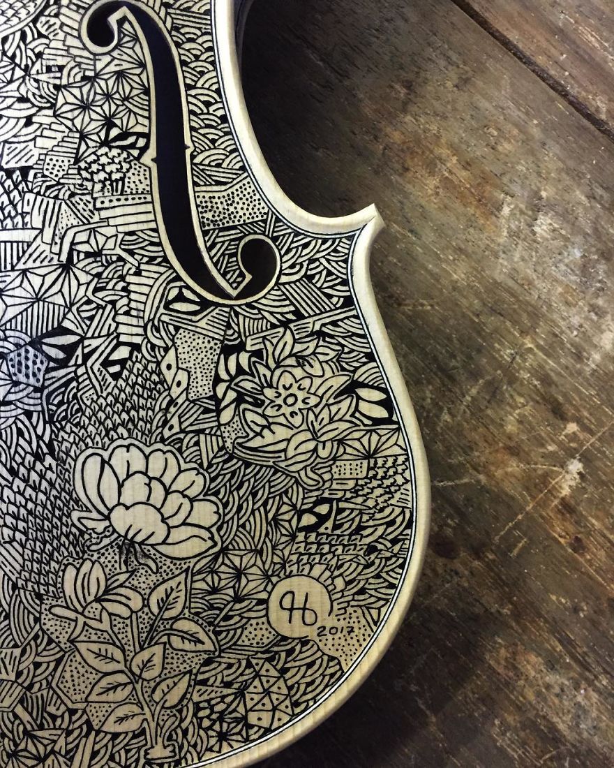 I’m The Violin Painter Who Spends Over 3 Weeks Illustrating Each One I’m The Violin Painter Who Spends Over 3 Weeks Illustrating Each One