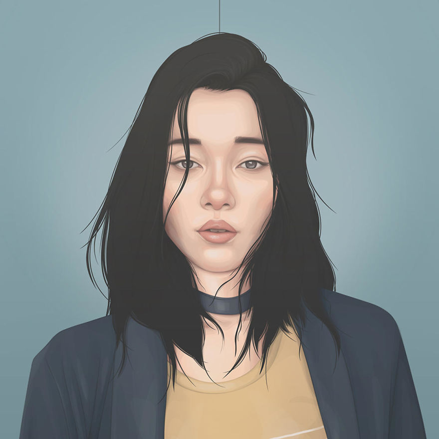 Artist Uses Vectors To Create Beautiful Portraits Of Women Artist Uses Vectors To Create Beautiful Portraits Of Women