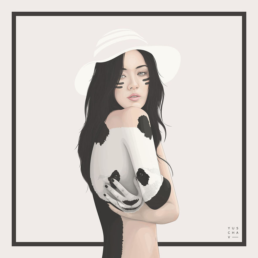 Artist Uses Vectors To Create Beautiful Portraits Of Women Artist Uses Vectors To Create Beautiful Portraits Of Women