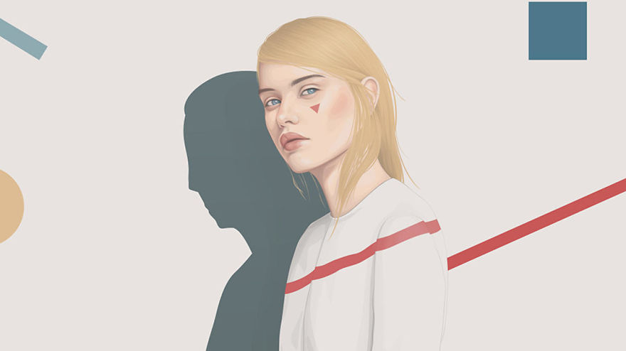 Artist Uses Vectors To Create Beautiful Portraits Of Women Artist Uses Vectors To Create Beautiful Portraits Of Women