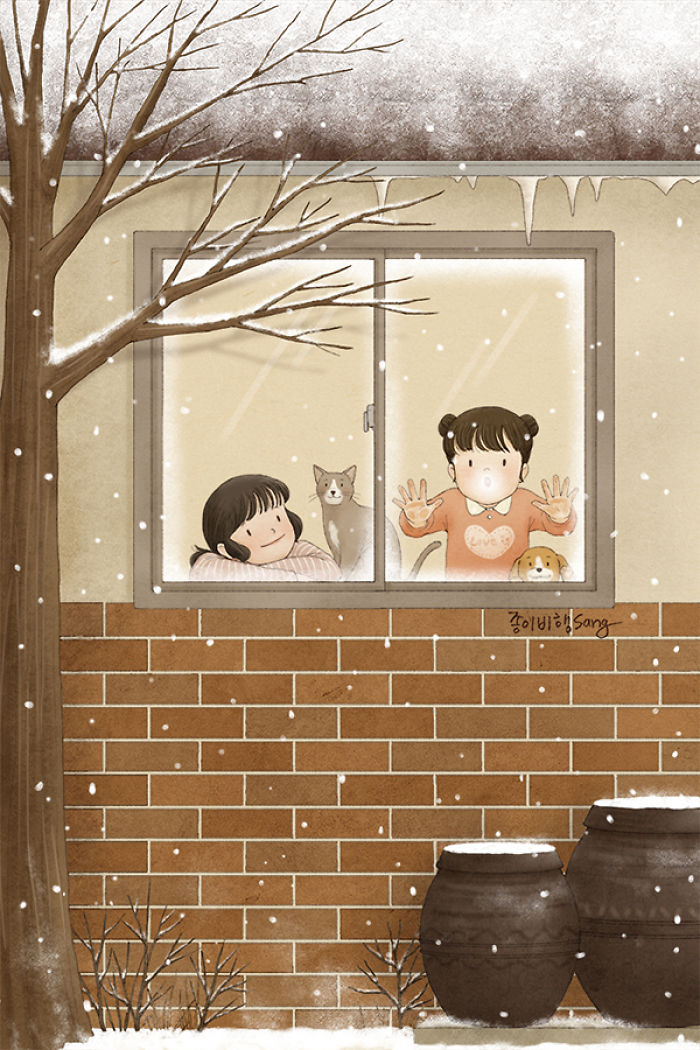 Korean Artist Illustrates Her Memories Of Growing Up With A Sister Korean Artist Illustrates Her Memories Of Growing Up With A Sister