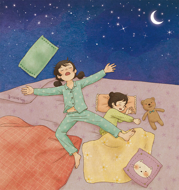 Korean Artist Illustrates Her Memories Of Growing Up With A Sister Korean Artist Illustrates Her Memories Of Growing Up With A Sister