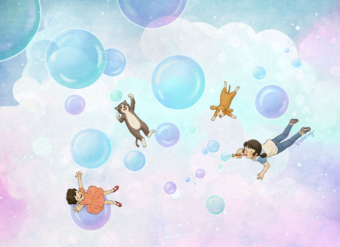 Korean Artist Illustrates Her Memories Of Growing Up With A Sister Korean Artist Illustrates Her Memories Of Growing Up With A Sister