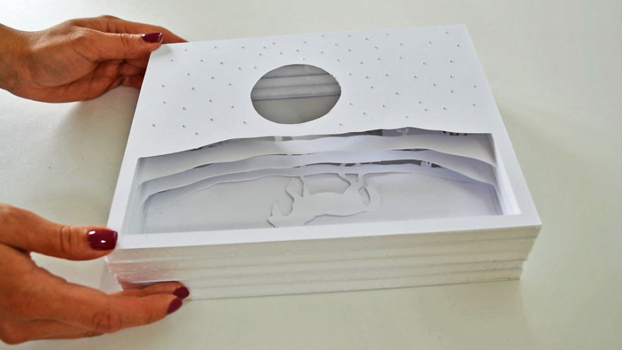 I Made A Magical 3D Paper Cut Light Box I Made A Magical 3D Paper Cut Light Box