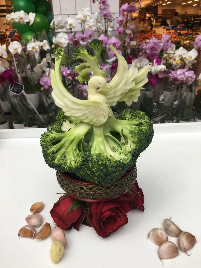I Have Transformed A Broccoli Into Magnificent Swan I Have Transformed A Broccoli Into Magnificent Swan