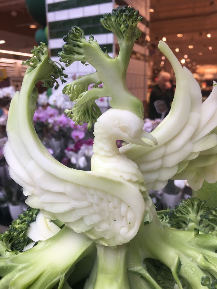 I Have Transformed A Broccoli Into Magnificent Swan I Have Transformed A Broccoli Into Magnificent Swan
