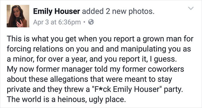 Teen Reports Her Boss For Sexual Harassment, Gets Panic Attack After Seeing Boss&#8217;s Response