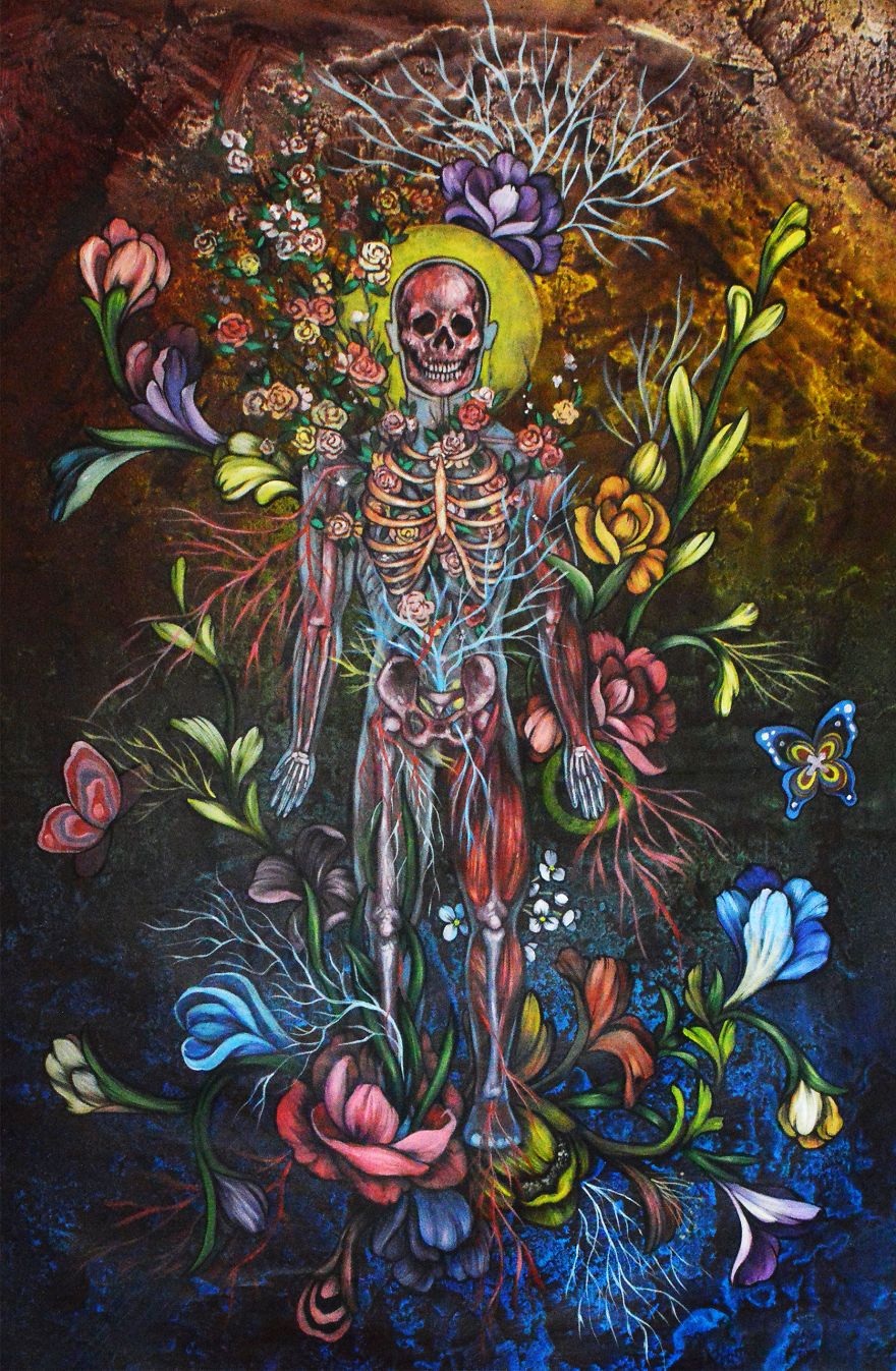 In-Between Leaves:  A Series Of Artworks Inspired By The Natural World We Live In