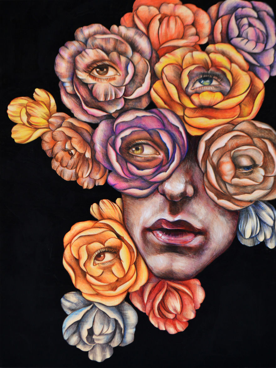 In-Between Leaves:  A Series Of Artworks Inspired By The Natural World We Live In