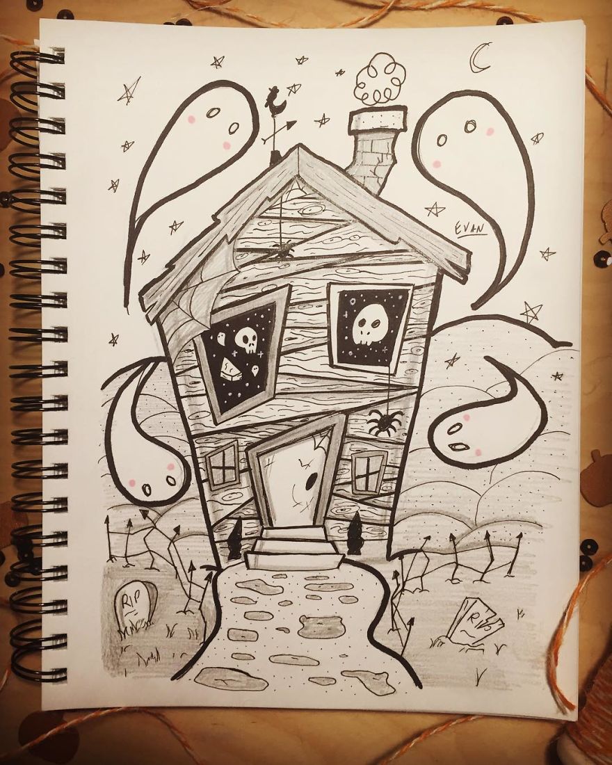 14 + Pics Artist Illustrates His Awsome Drawings On An Art Book ! 14 + Pics Artist Illustrates His Awsome Drawings On An Art Book !