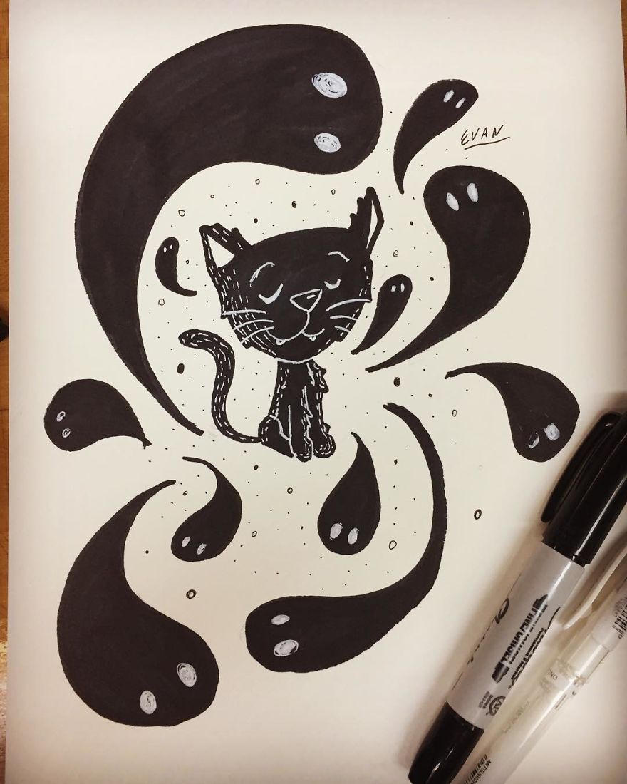 14 + Pics Artist Illustrates His Awsome Drawings On An Art Book ! 14 + Pics Artist Illustrates His Awsome Drawings On An Art Book !