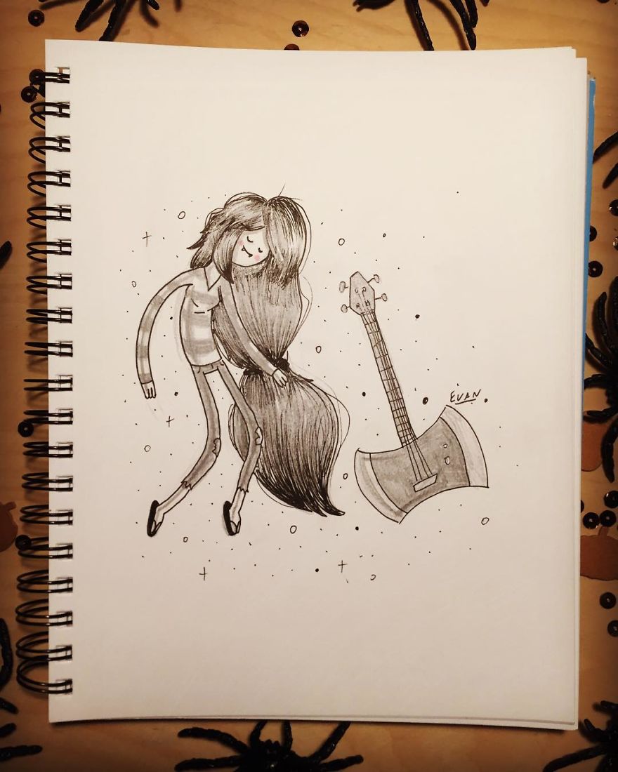 14 + Pics Artist Illustrates His Awsome Drawings On An Art Book ! 14 + Pics Artist Illustrates His Awsome Drawings On An Art Book !